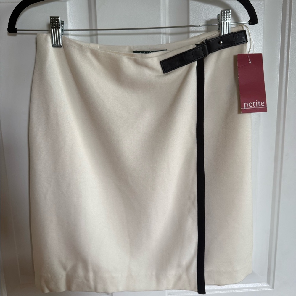 Lauren By Ralph Lauren - Off White with Black Detailing Skirt